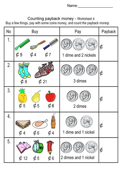Counting Money Worksheets 2nd Grade