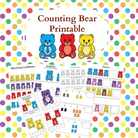 Counting Bears Printables