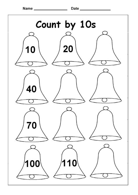 Counting On In 10s Worksheet