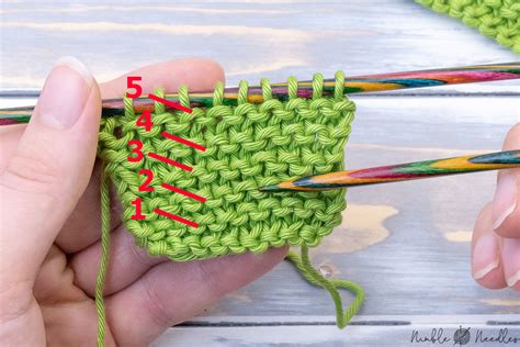 Counting Rows in Garter Stitch