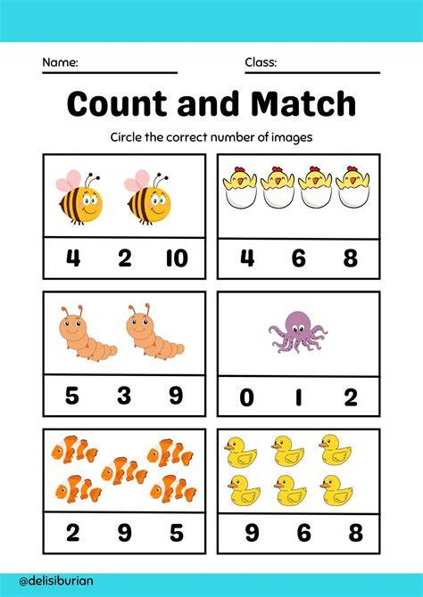Counting Worksheet For Preschool