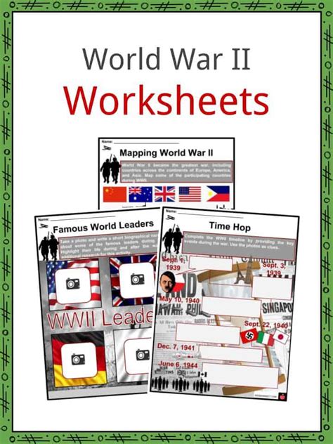 Countries Of World War 2 Worksheet