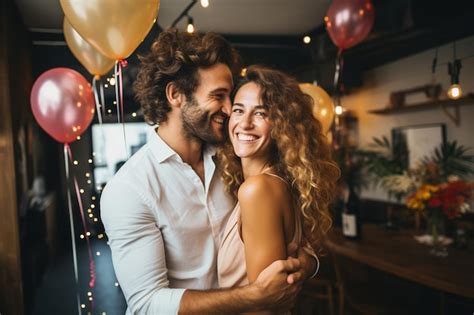 Couple Announcing Their Wedding Date
