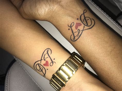 Couple Initials Tattoos