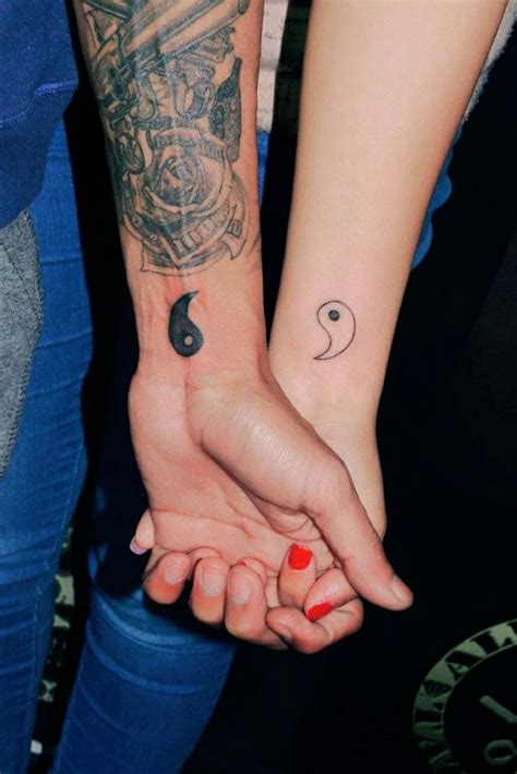 Couple Tattoos Yin Yang