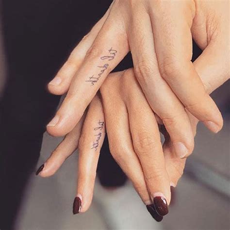25 Finger Tattoo for Couples That Are An Emblem of True