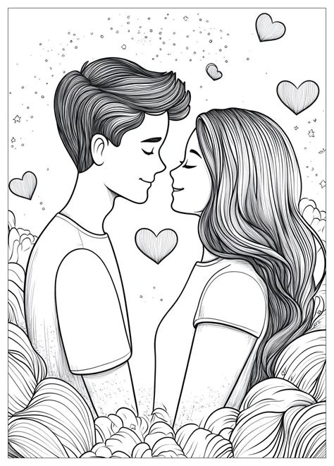 Couples Coloring Pages