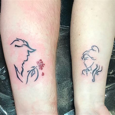80+ Disney Couple Tattoos That Prove Fairy Tales Are Real
