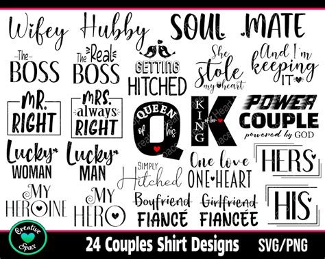 Couples Shirts Svg: Elevate Your Love Game with Adorable Designs!