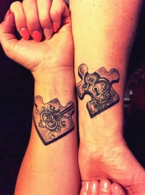 Couples Tattoos Puzzle Pieces
