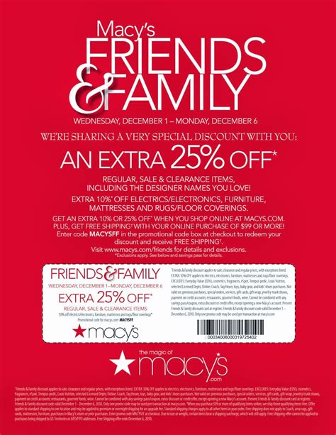 Coupons For Macy's In Store Printable