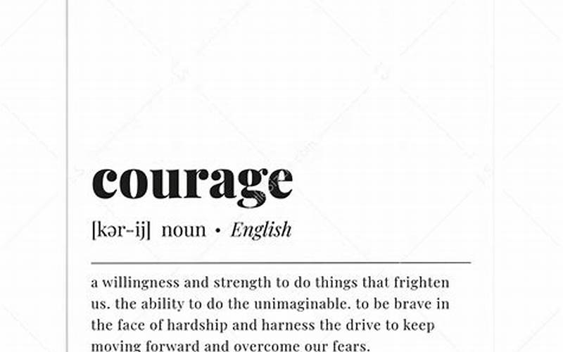 Courage Definition