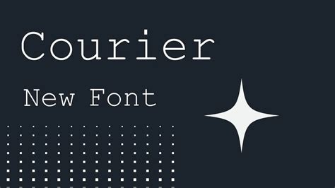 Courier Font Free Download
