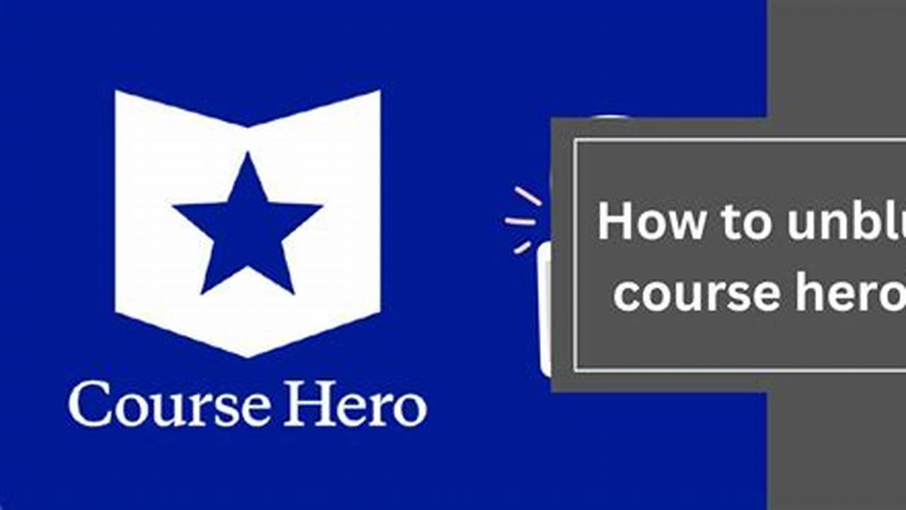 Course Hero Unblur 2024