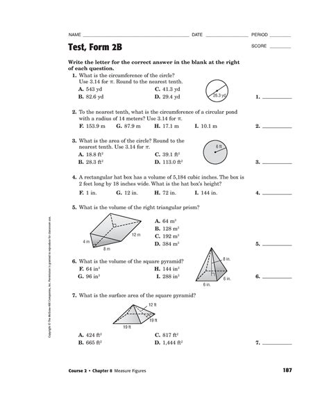 Course 2 Chapter 8 Measure Figures