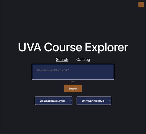 Course Catalog Uva