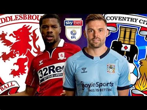 Coventry vs Middlesbrough live stream