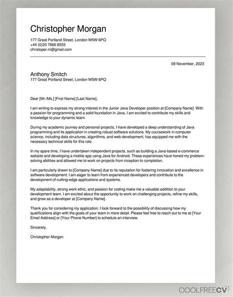 Cover Letter Creator Free