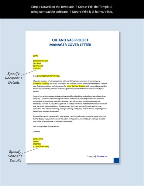 Cover Letter For Oil Company