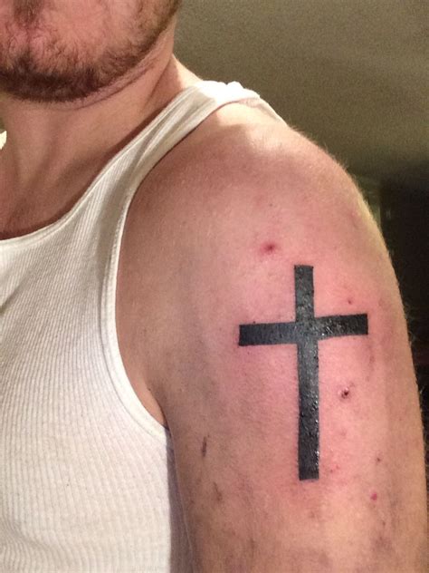 Custom cross cover up with detailed cross and clouds