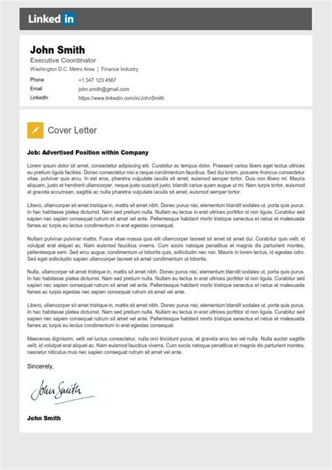 Cover Letter Examples 2019