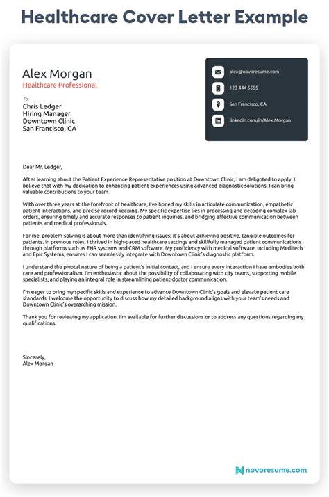 Cover Letter Examples For Healthcare Job