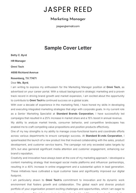 Cover Letter Examples Online