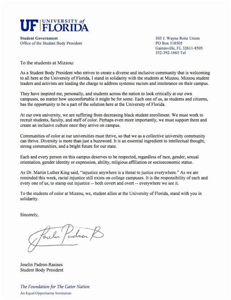 Cover Letter Examples Uf