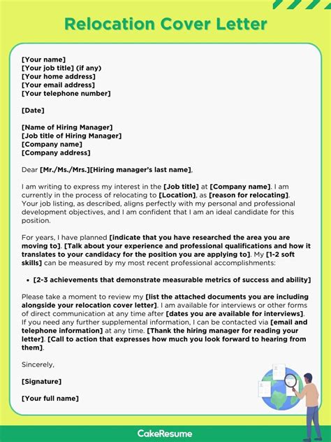 Cover Letter For Job Relocation Sample