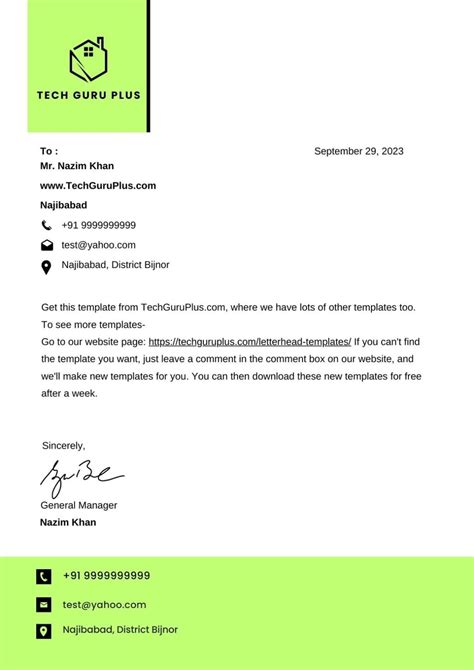 Cover Letter Format Indian Companies