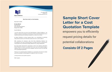 Cover Letter Sample Quotation