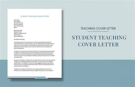Cover Letter Student Teaching