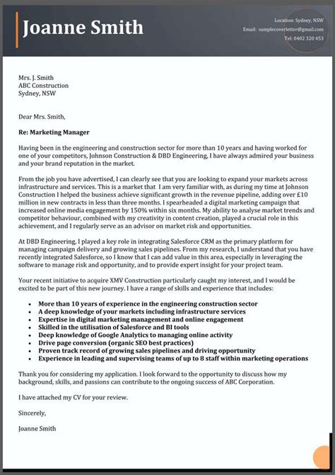 Cover Letter Writing