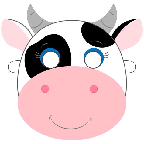 Cow Mask Template
