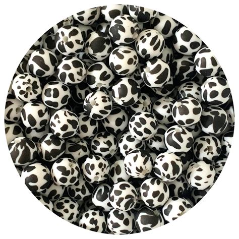 Cow Print Beads
