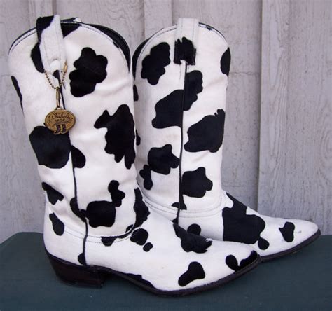 Step Up Your Style with Trendy Cow Print Cowboy Boots