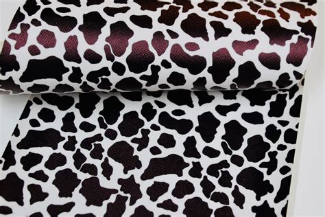 Cow Print Faux Leather