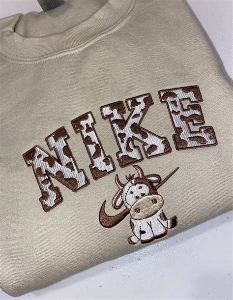 Cow Print Nike Sweatshirt