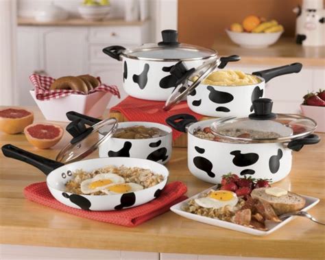 Cow Print Pots And Pans