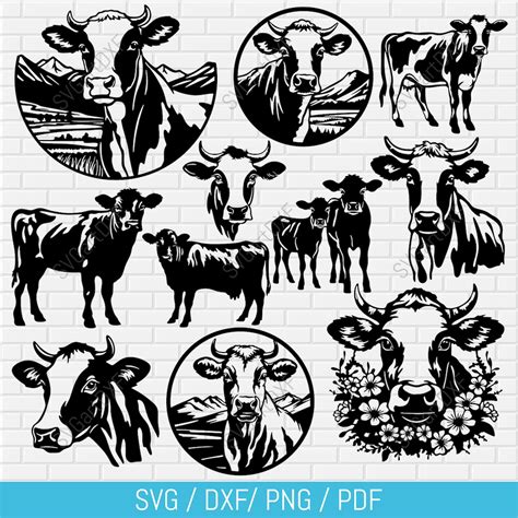 Download Cow Bundle DXF Files
