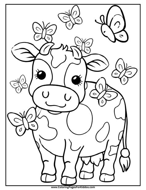 Cow Coloring Pages Free