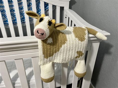 Cow Crochet Blanket