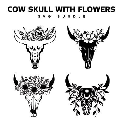 Unleash Your Creative Side with a Free Cow Skull Svg for Stunning DIY Projects