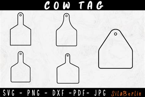 Stampede your creativity with our free Cow Tag SVG – Download Now!