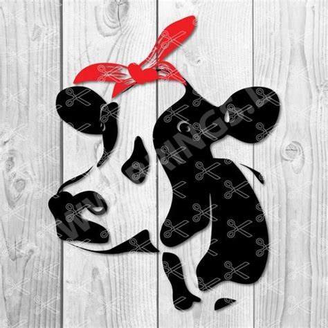 Download Cow with Bandana DXF Files