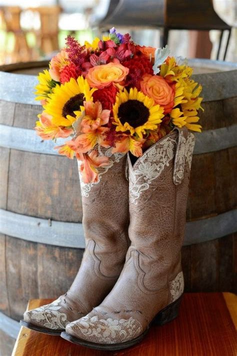 Kick Up Your Wedding Style with Cowboy Boot Decorations: How to Incorporate Rustic Charm into Your Special Day!