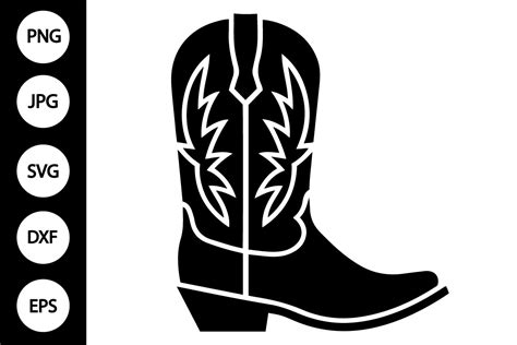 Kick Up Your Design Game: Free Cowboy Boot SVG for Ultimate Western Charm!