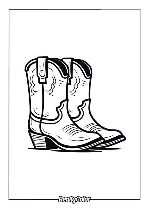 Cowboy Boots Color Page