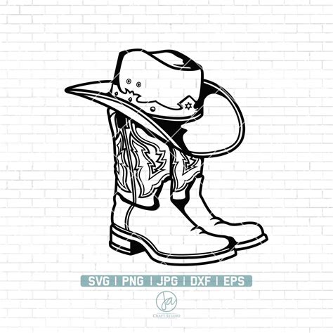 Download Cowboy Boots Svg | Png | Ai... For Silhouette