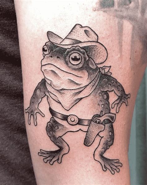 Cowboy Frog Tattoo